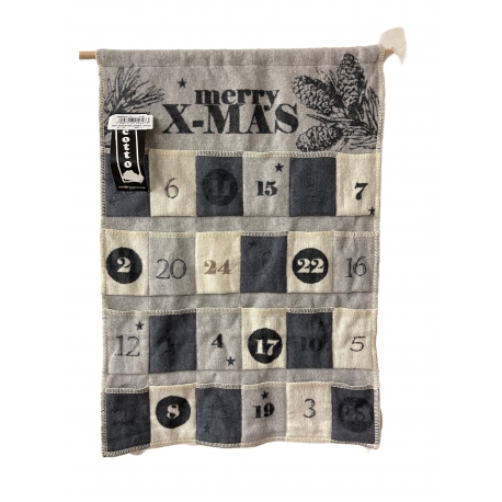 Calendrier de l'avent " MERRY X-MAS 48 x 67 cm