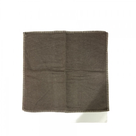 Housse de coussin en coton 50 x 50 cm couleur "chocolat"