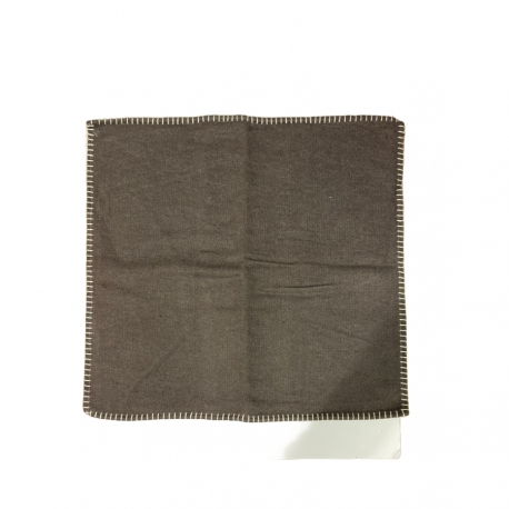 Housse de coussin en coton 50 x 50 cm couleur "chocolat"