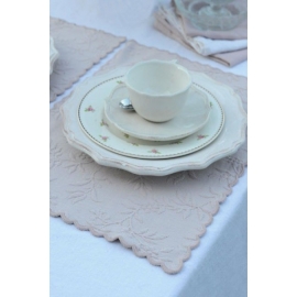 Set de table "Delphine" 34 x 50 cm - rose