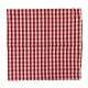 Housse e coussin vichy rouge "Florence