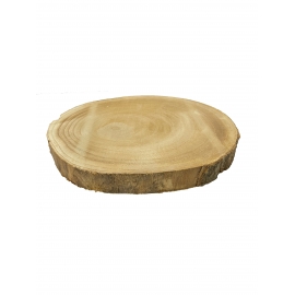 Rondelle en bois brut 35 x 4 cm