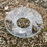 Bobèche pour bougeoir de 2,5 cm de diamètre  en verre