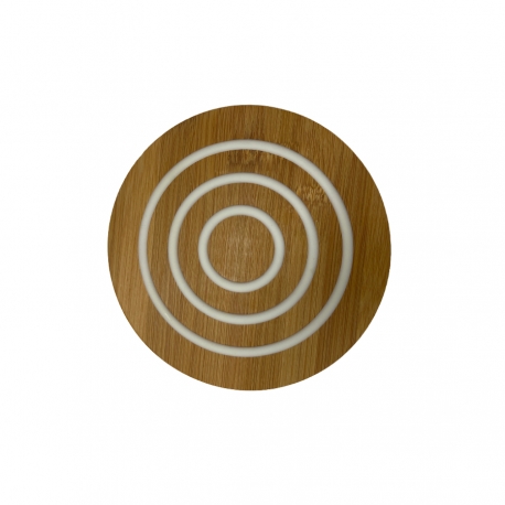 Dessous de plat en bambou et silicone