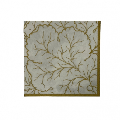 Serviette dinner - Gilded Majolica ivory