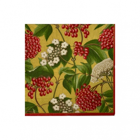 Serviette dinner or berry chintz