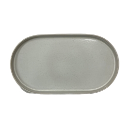 Plat oval 37 cm - Notos - crème