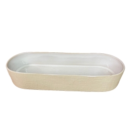 Plat oval 25 cm - Notos - crème