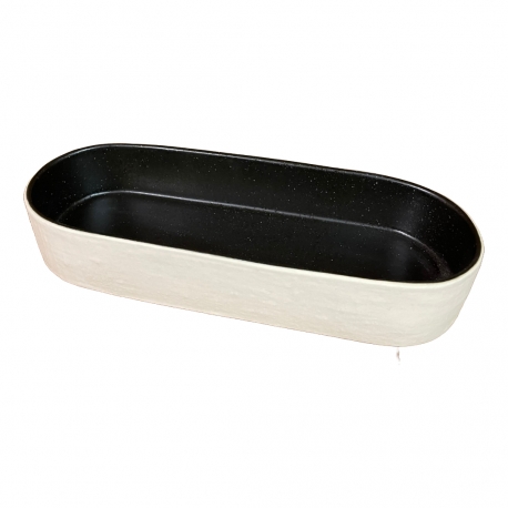 Plat oval 25 cm - Notos - noir
