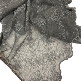 Nappe 180 x 180 cm - ruby - dark grey - Pimlico
