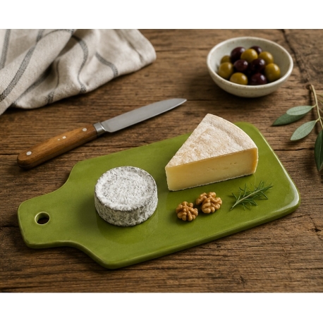 Planche à fromage vert