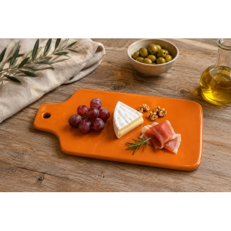 Planche à fromage orange