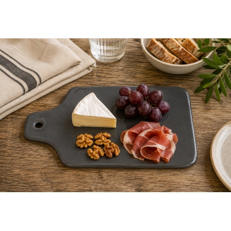 Planche individuelle à fromage – Charcoal – Céramique émaillée