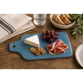 Planche à fromage bleu pétrole