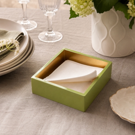 Porte serviette - vert laqué-15,24cm x 5,59cm