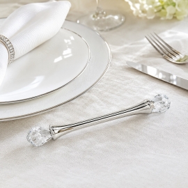 Coffret de 4 porte-couteaux en cristal facetté – 9 cm