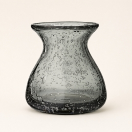 Petit vase Johanna en verrre vert gris - 11 cm