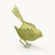  Oiseau décoratif Luftikus en métal vert anis – 20 cm