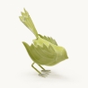 Oiseau décoratif en métal vert anis Luftikus – 20 × 13 × 20 cm