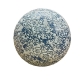 Boule décorative Navah en céramique blanche et bleue – diamètre 10 cm