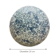 Dimensions de la boule décorative Navah – diamètre 10 cm