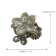  Dimensions de la fleur décorative – largeur 11 cm et hauteur 6 cm
