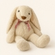 Peluche décorative "lapin" crème 40 cm
