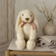 Peluche décorative "lapin" crème 40 cm