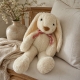 Peluche décorative "lapin" crème 40 cm