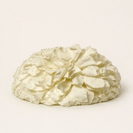 Fleur décorative blanche en papier à poser ou murale – 20 cm