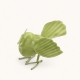 Petit oiseau décoratif Luftikus en métal vert anis 10 cm