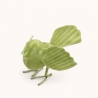 Petit oiseau décoratif en métal vert anis Luftikus – 10 × 7 × 6 cm