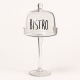Cloche décorative « Bistro » sur pied – Style vintage