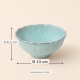 Bol Impressions turquoise, diamètre 13 cm et hauteur 6,2 cm.