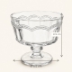 Coupe à glace sur pied, diamètre 9,5 cm et hauteur 9 cm.