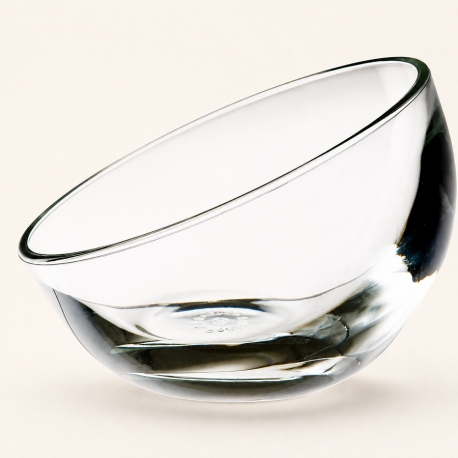 Coupe à dessert Bubble La Rochère en verre transparent.