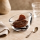 Coupe à dessert Bubble La Rochère mise en ambiance avec une mousse au chocolat.
