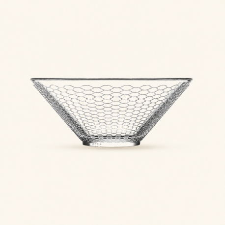 Coupelle Filet La Rochère en verre transparent, diamètre 14 cm.