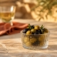 Une coupelle en verre élégante pour les petites bouchées apéritives