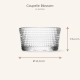 Coupelle Blossom : diamètre 11,9 cm, hauteur 6,4 cm et capacité 43 cl