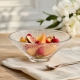  La coupelle Craquelé met en valeur fruits frais et desserts