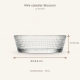 Mini-saladier Blossom : diamètre 16,9 cm, hauteur 5,5 cm et contenance 76 cl