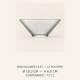 Dimensions du mini-saladier « Filet » La Rochère en verre transparent de 73 cl 