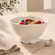 Bol Provence moyen en porcelaine blanche avec yaourt, fruits rouges et granola