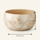  Bol décoratif Adina : Ø 20 cm, hauteur 14 cm.