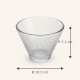 Dimensions de la verrine Sphère : Ø 10,3 cm et hauteur 7,1 cm