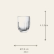 Dimensions du gobelet Coteau : hauteur 8,8 cm, diamètre 7,3 cm, 20 cl