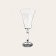 Verre à vin Alex 22,5 cl transparent à pied facetté — Côté Table
