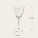 Dimensions du verre Milena : hauteur 20 cm et diamètre 9 cm
