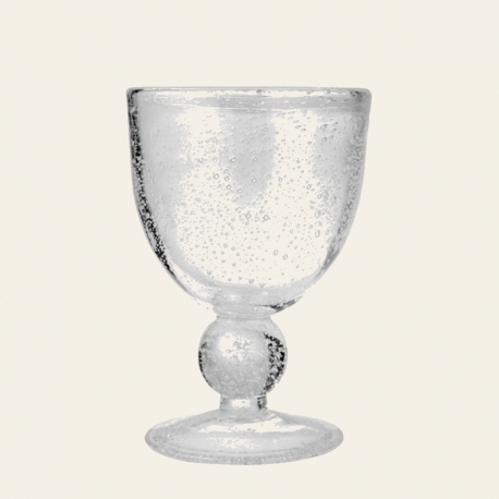 Verre à vin Agine transparent 25 cl en verre bullé — Lene Bjerre
